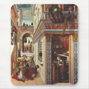 The Annunciation Carlo Crivelli Renaissance Art Mouse Mat