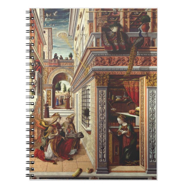 The Annunciation Carlo Crivelli Renaissance Art Notebook (Front)