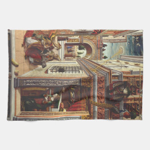The Annunciation Carlo Crivelli Renaissance Art Tea Towel