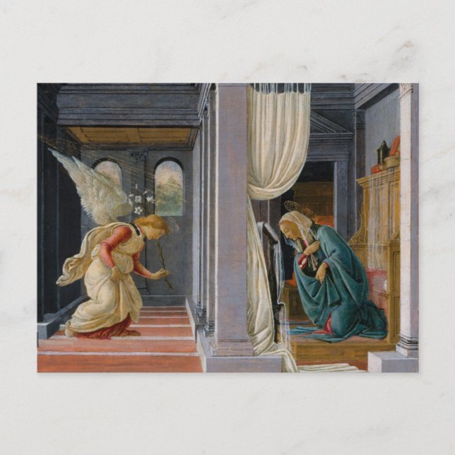 The Annunciation, circa 1485 Postcard (Front)