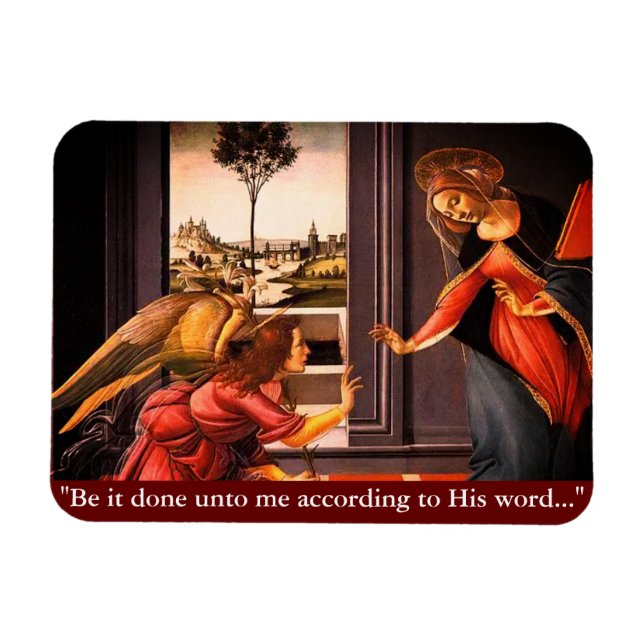The Annunciation Customisable Magnet (Horizontal)