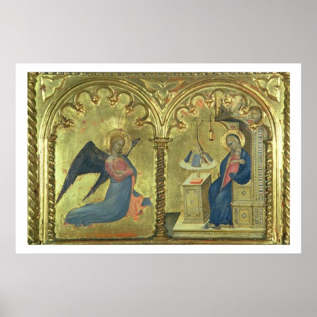 The Annunciation, detail from a polytych depicting Poster (Front)