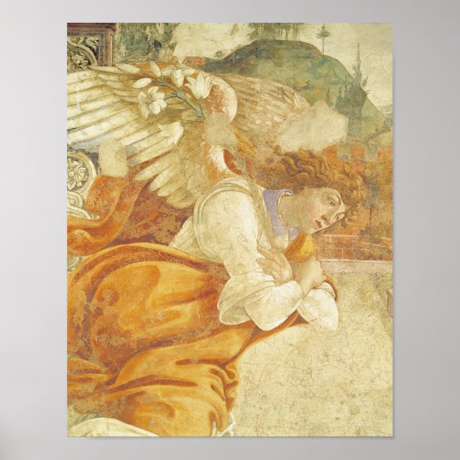 The Annunciation, detail of the Archangel Poster (Front)