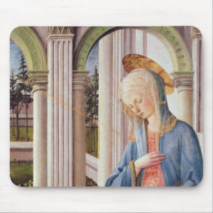 The Annunciation, detail of the Virgin Mary Mouse Mat
