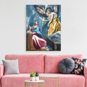 The Annunciation El Greco Canvas Print