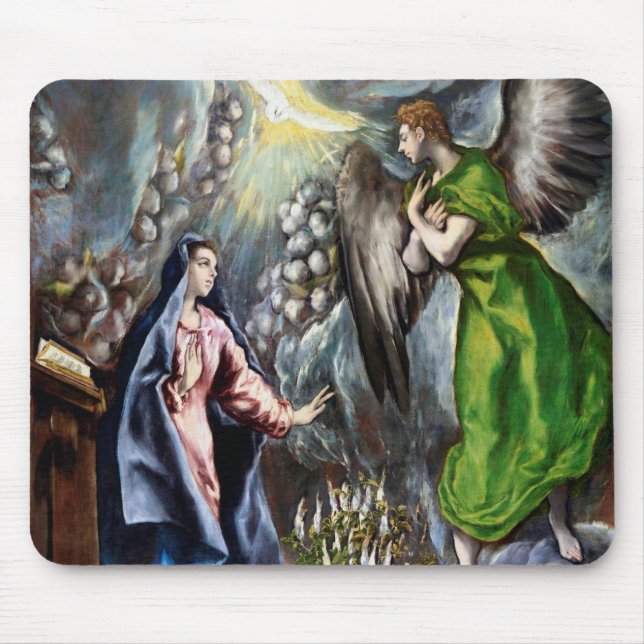 The Annunciation, El Greco Mouse Mat (Front)
