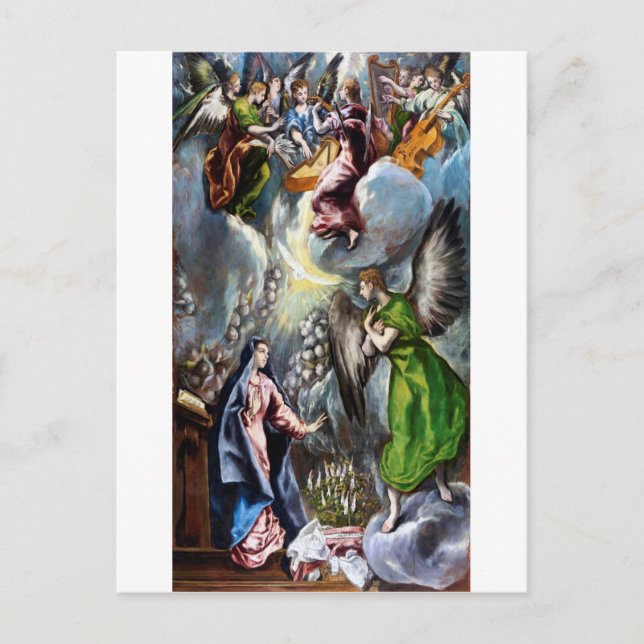 The Annunciation, El Greco Postcard (Front)