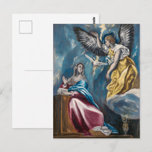 The Annunciation   El Greco   Postcard