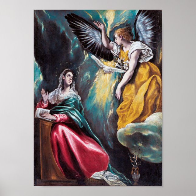 The Annunciation, El Greco Poster (Front)