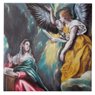 The Annunciation, El Greco Tile