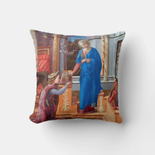 The Annunciation, Filippo Lippi, 1440 Cushion