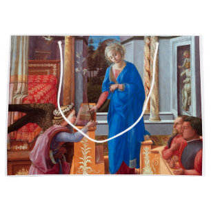 The Annunciation, Filippo Lippi, 1440 Large Gift Bag