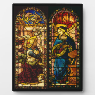 The Annunciation In Multi-Colours Plaque