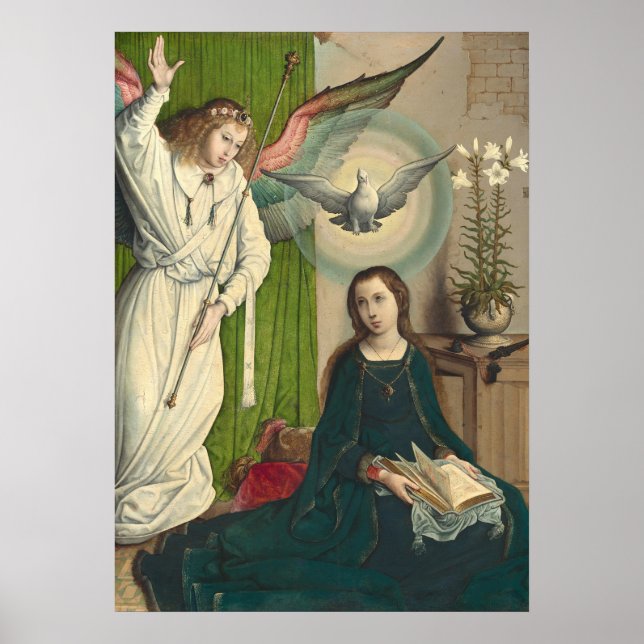 The Annunciation - Juan de Flandes Fine Art Poster (Front)