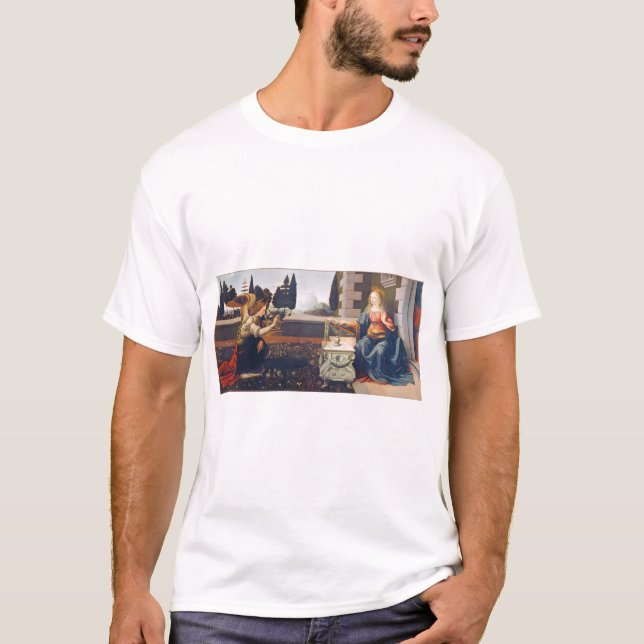 The Annunciation, Leonardo da Vinci, 1472–1473 T-Shirt (Front)