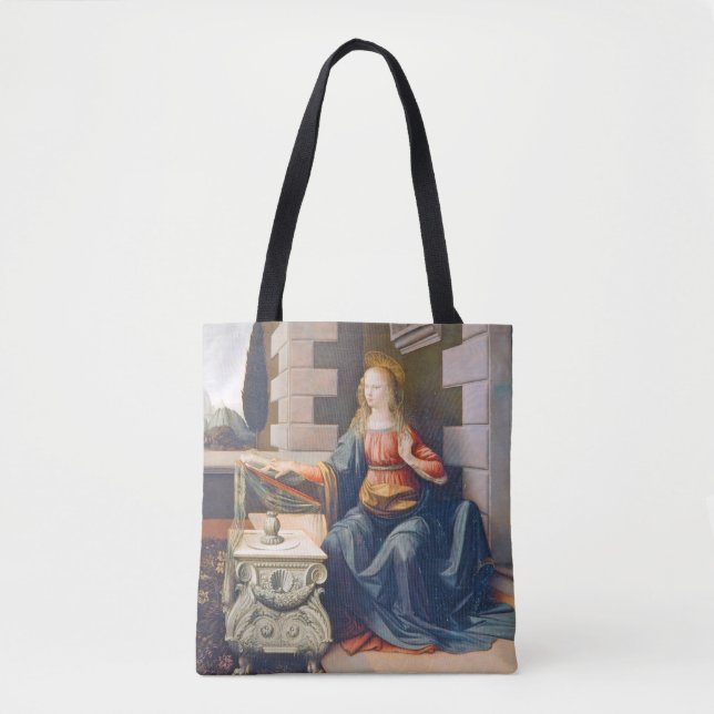 The Annunciation, Leonardo da Vinci, 1472–1473 Tote Bag (Front)