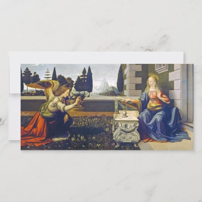 The Annunciation | Leonardo da Vinci | Holiday Card (Front)