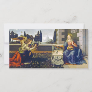 The Annunciation Leonardo da Vinci Holiday Card