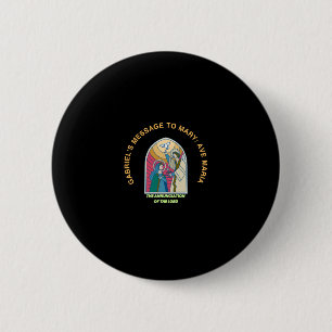 The Annunciation of the Lord 6 Cm Round Badge