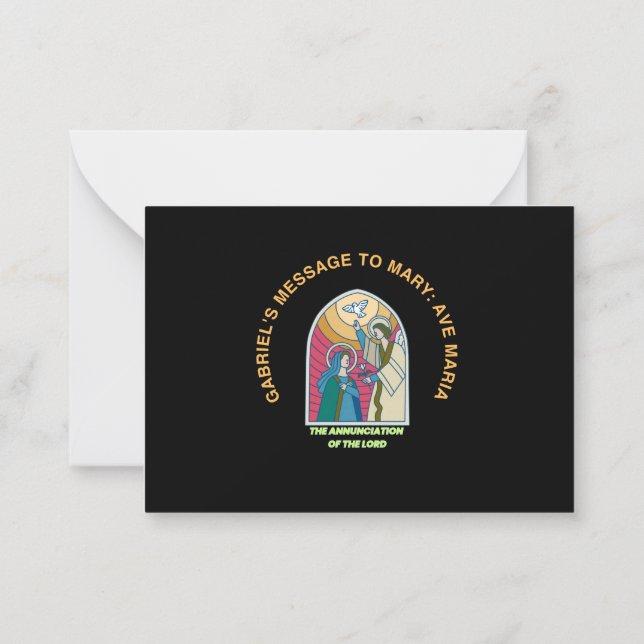 The Annunciation of the Lord Card (Back)