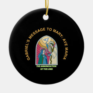 The Annunciation of the Lord Ceramic Tree Decoration