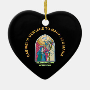 The Annunciation of the Lord Ceramic Tree Decoration