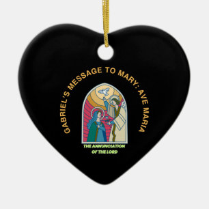 The Annunciation of the Lord Ceramic Tree Decoration