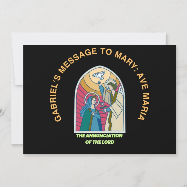The Annunciation of the Lord Holiday Card (Front)