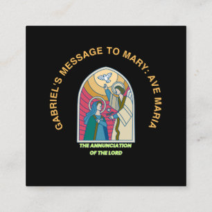 The Annunciation of the Lord Square Business Card