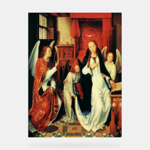 The Annunciation of Virgin Mary by Hans Memling Acrylic Sign