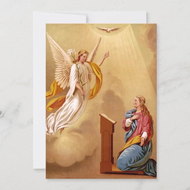 The Annunciation of Virgin Mary Thank You Card (Front)