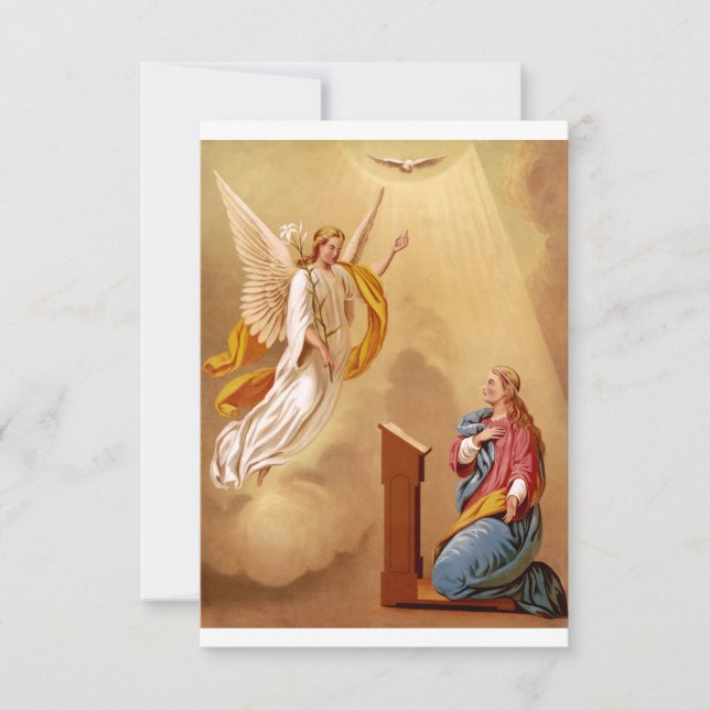 The Annunciation of Virgin Mary Thank You Card (Front)