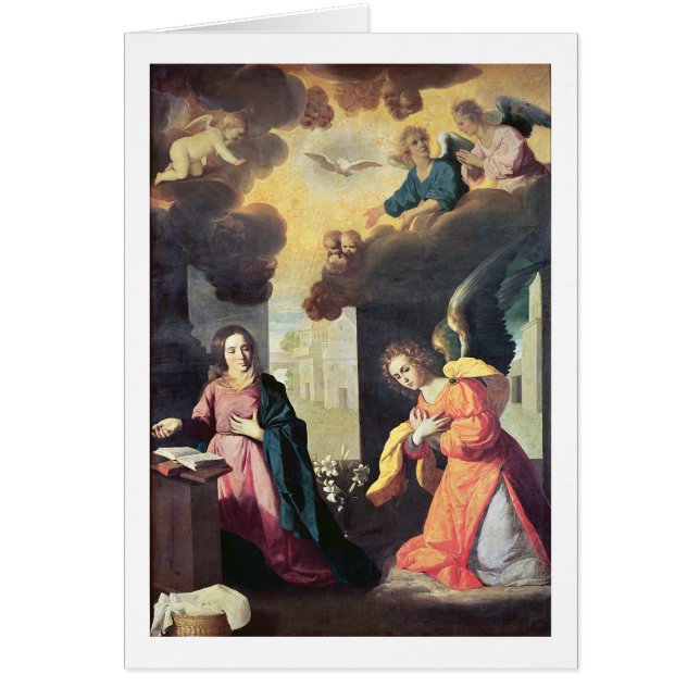 The Annunciation (oil on canvas) (Front)