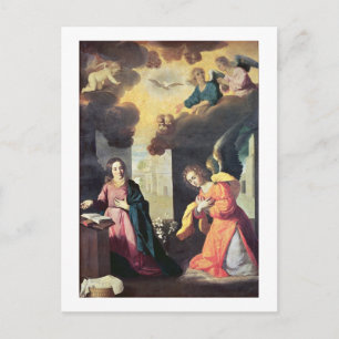 The Annunciation (oil on canvas) Postcard