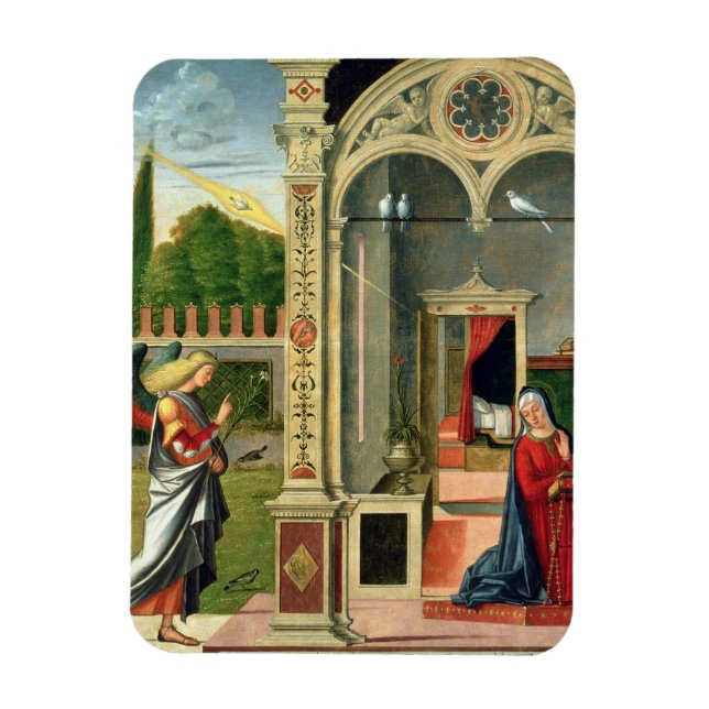 The Annunciation (oil on panel) 2 Magnet (Vertical)