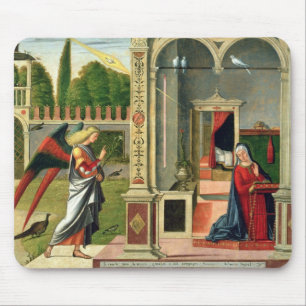 The Annunciation (oil on panel) 2 Mouse Mat