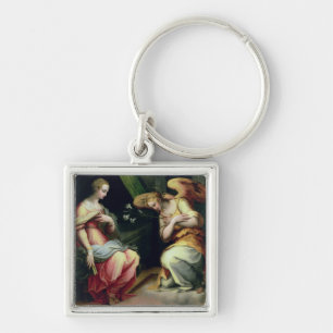 The Annunciation (oil on panel) 3 Key Ring