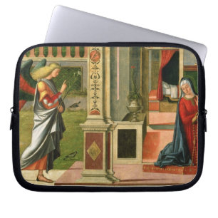 The Annunciation (oil on panel) (detail of 120955) Laptop Sleeve