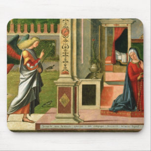 The Annunciation (oil on panel) (detail of 120955) Mouse Mat