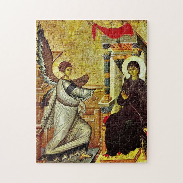 The Annunciation Orthodox Christian Icon Jigsaw Puzzle (Vertical)