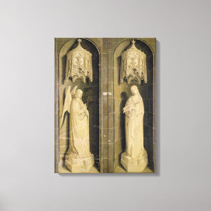 The Annunciation, outer panel from the Triptych Canvas Print