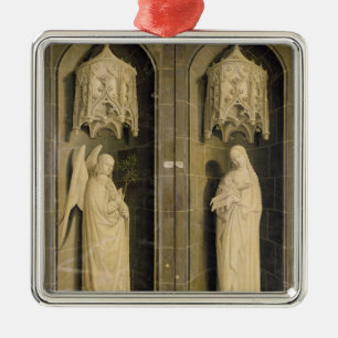 The Annunciation, outer panel from the Triptych Metal Tree Decoration