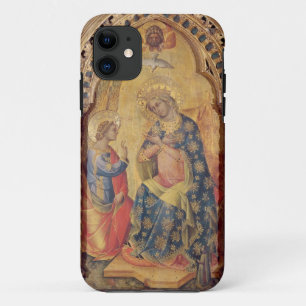 The Annunciation (part of polyptych) (oil on panel iPhone 11 Case