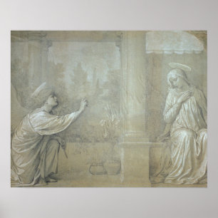 The Annunciation, preparatory cartoon for the Capp Poster
