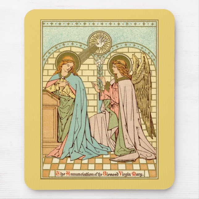 The Annunciation  (RLS 04) (Style 1) Mouse Mat (Front)