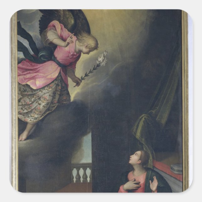 The Annunciation Square Sticker (Front)
