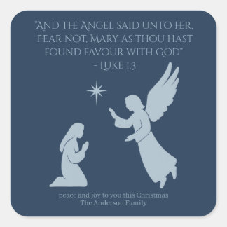 The Annunciation Sticker – Angel Gabriel and Mary