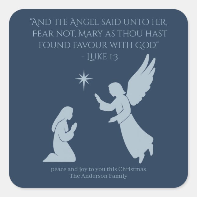 The Annunciation Sticker – Angel Gabriel and Mary (Front)