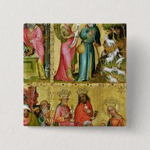 The Annunciation to St. Joachim 15 Cm Square Badge