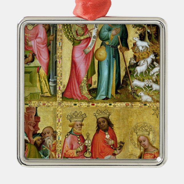 The Annunciation to St. Joachim Metal Tree Decoration (Front)